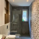 earthy bathroom renovation